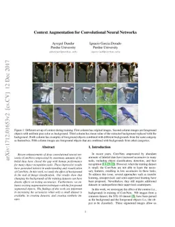 Context Augmentation for Convolutional Neural Networks