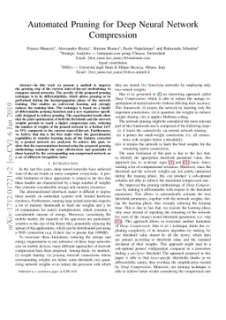 Automated Pruning for Deep Neural Network Compression