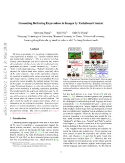 Grounding Referring Expressions in Images by Variational Context