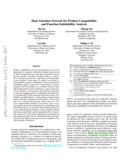 Dual Attention Network for Product Compatibility and Function
  Satisfiability Analysis