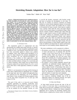 Stretching Domain Adaptation: How far is too far?