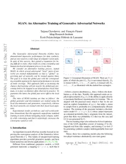 SGAN: An Alternative Training of Generative Adversarial Networks