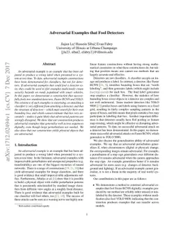 Adversarial Examples that Fool Detectors