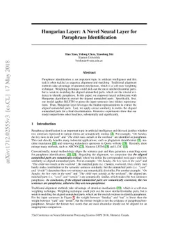 Hungarian Layer: Logics Empowered Neural Architecture