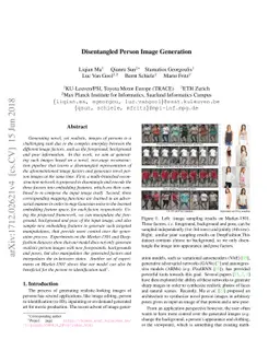 Disentangled Person Image Generation