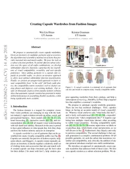 Creating Capsule Wardrobes from Fashion Images