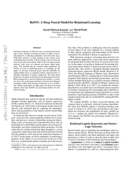 RelNN: A Deep Neural Model for Relational Learning