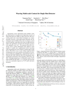 Weaving Multi-scale Context for Single Shot Detector