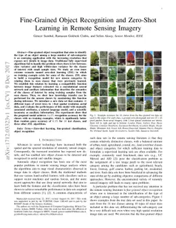 Fine-Grained Object Recognition and Zero-Shot Learning in Remote Sensing
  Imagery