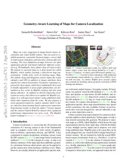 Geometry-Aware Learning of Maps for Camera Localization