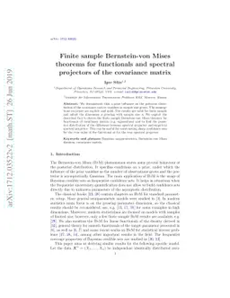 Finite sample Bernstein-von Mises theorems for functionals and spectral
  projectors of the covariance matrix