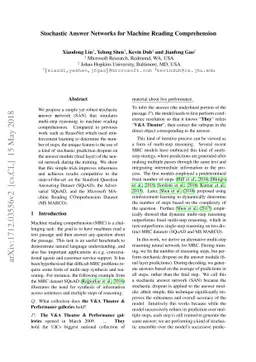 Stochastic Answer Networks for Machine Reading Comprehension
