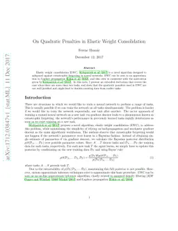 On Quadratic Penalties in Elastic Weight Consolidation