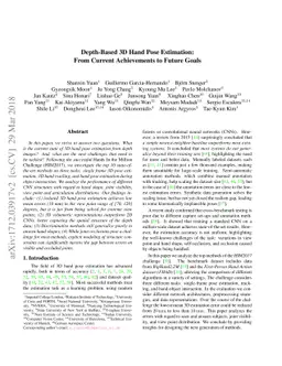 Depth-Based 3D Hand Pose Estimation: From Current Achievements to Future
  Goals