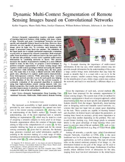 Dynamic Multi-Context Segmentation of Remote Sensing Images based on
  Convolutional Networks