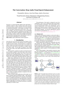 The Conversation: Deep Audio-Visual Speech Enhancement