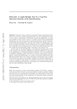 KS(conf ): A Light-Weight Test if a ConvNet Operates Outside of Its
  Specifications