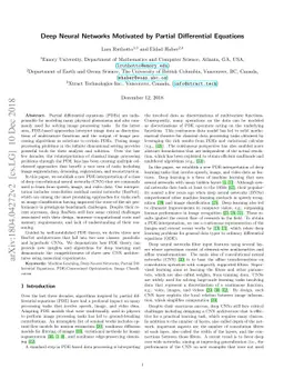 Deep Neural Networks Motivated by Partial Differential Equations