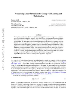 Unleashing Linear Optimizers for Group-Fair Learning and Optimization