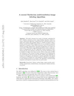 A Neural Markovian Multiresolution Image Labeling Algorithm