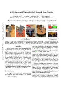 Pix3D: Dataset and Methods for Single-Image 3D Shape Modeling