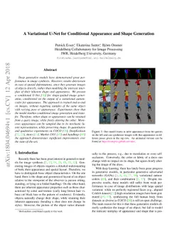 A Variational U-Net for Conditional Appearance and Shape Generation