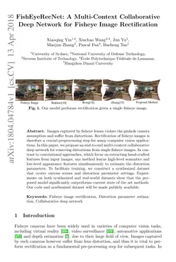 FishEyeRecNet: A Multi-Context Collaborative Deep Network for Fisheye
  Image Rectification