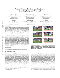 Precise Temporal Action Localization by Evolving Temporal Proposals
