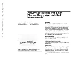 Activity Self-Tracking with Smart Phones: How to Approach Odd
  Measurements?