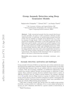 Group Anomaly Detection using Deep Generative Models