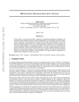 Mitigating Docker Security Issues