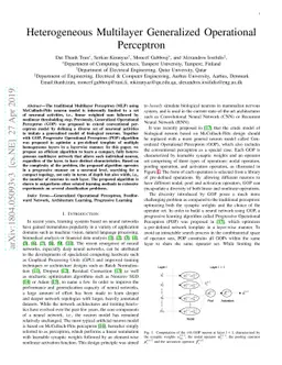 Heterogeneous Multilayer Generalized Operational Perceptron