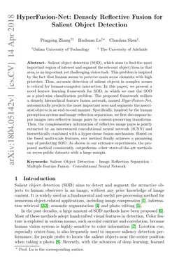 HyperFusion-Net: Densely Reflective Fusion for Salient Object Detection