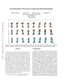 Neural Kinematic Networks for Unsupervised Motion Retargetting