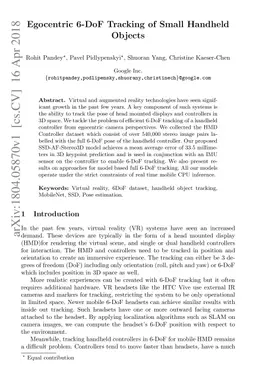 Egocentric 6-DoF Tracking of Small Handheld Objects