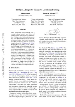 ListOps: A Diagnostic Dataset for Latent Tree Learning