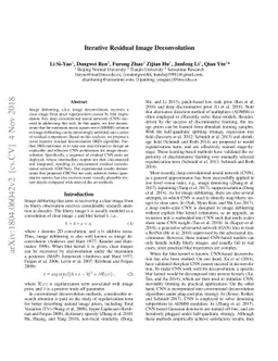 Iterative Residual Image Deconvolution