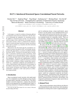 IGCV$2$: Interleaved Structured Sparse Convolutional Neural Networks