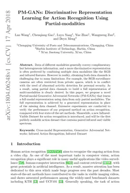 PM-GANs: Discriminative Representation Learning for Action Recognition
  Using Partial-modalities