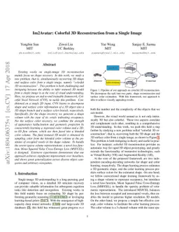Im2Avatar: Colorful 3D Reconstruction from a Single Image