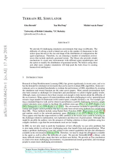 Terrain RL Simulator