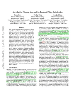 An Adaptive Clipping Approach for Proximal Policy Optimization