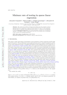 Minimax rate of testing in sparse linear regression