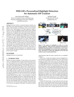 PHD-GIFs: Personalized Highlight Detection for Automatic GIF Creation