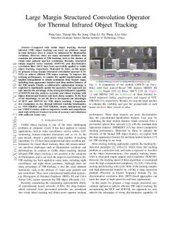 Large Margin Structured Convolution Operator for Thermal Infrared Object
  Tracking