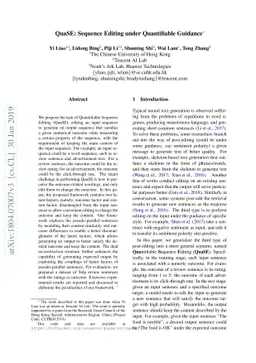 QuaSE: Accurate Text Style Transfer under Quantifiable Guidance