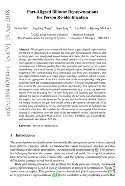 Part-Aligned Bilinear Representations for Person Re-identification