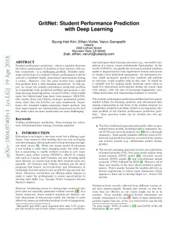 GritNet: Student Performance Prediction with Deep Learning