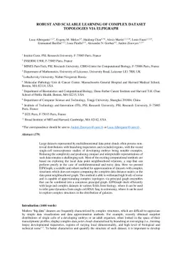 Robust And Scalable Learning Of Complex Dataset Topologies Via Elpigraph