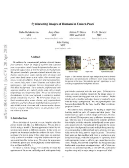 Synthesizing Images of Humans in Unseen Poses